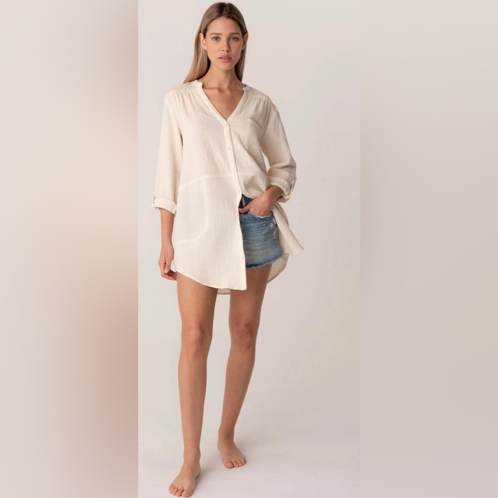 Lovestitch Moonlight Button Front Top - image 1